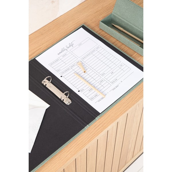 Organizator verde din carton Ringo Canvas Paper Laminate – Bigso-image-2