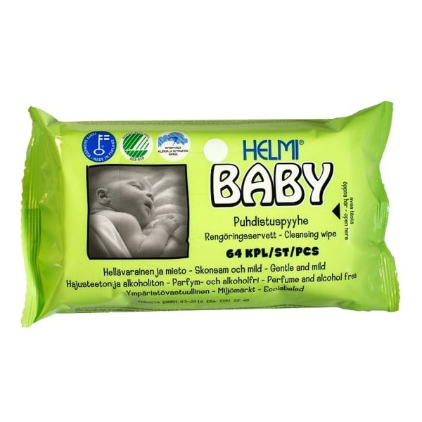 Șervețele umede pentru copii Helmi Baby, 64 buc.