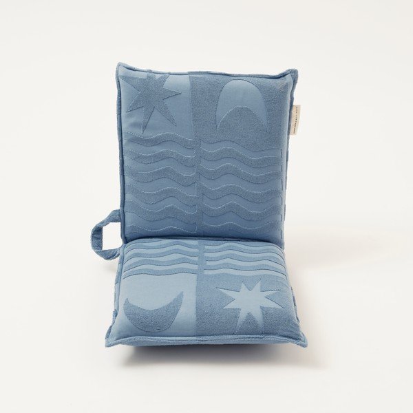 Șezlong de plajă Sunnylife Terry, 93 x 43 cm, albastru-image-4