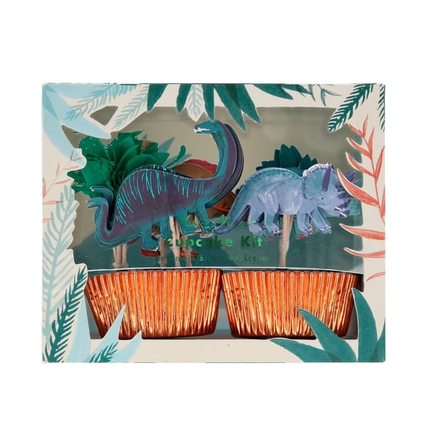 Coșulețe pentru brioșe 24 buc. din hârtie Dinosaur Kingdom – Meri Meri