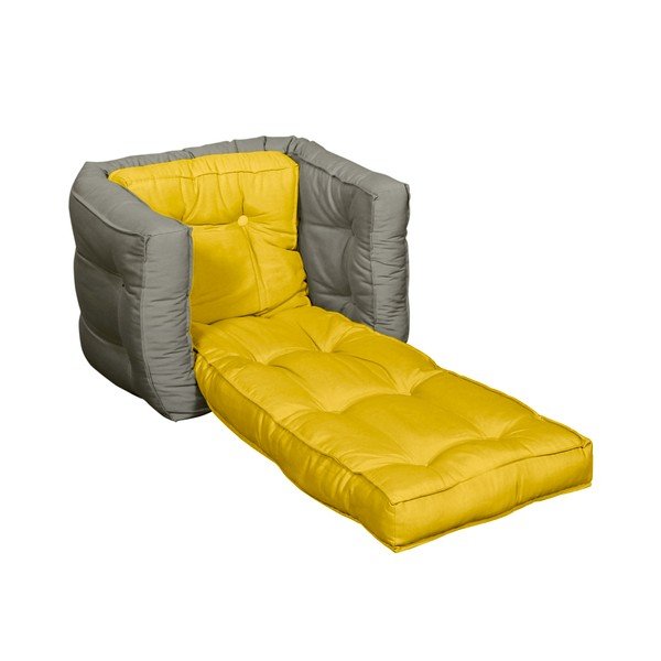 Fotoliu pentru copii Karup  Baby Dice Amarillo/Gris-image-2