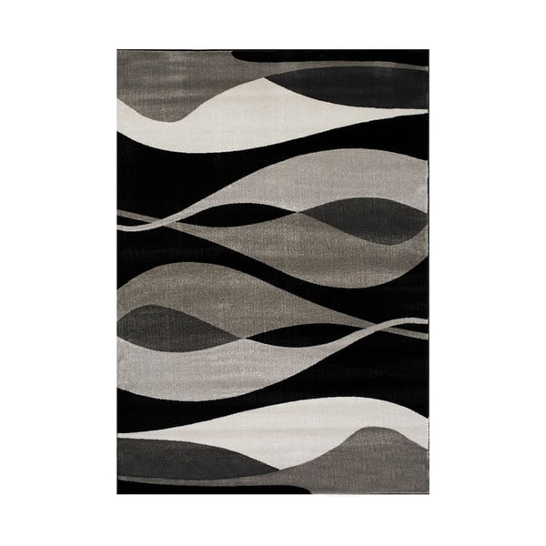 Covor Webtappeti Manhattan Hudson, 200 x 290 cm, gri-negru