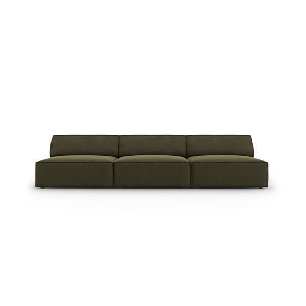 Canapea verde cu tapițerie din catifea 240 cm Jodie – Micadoni Home