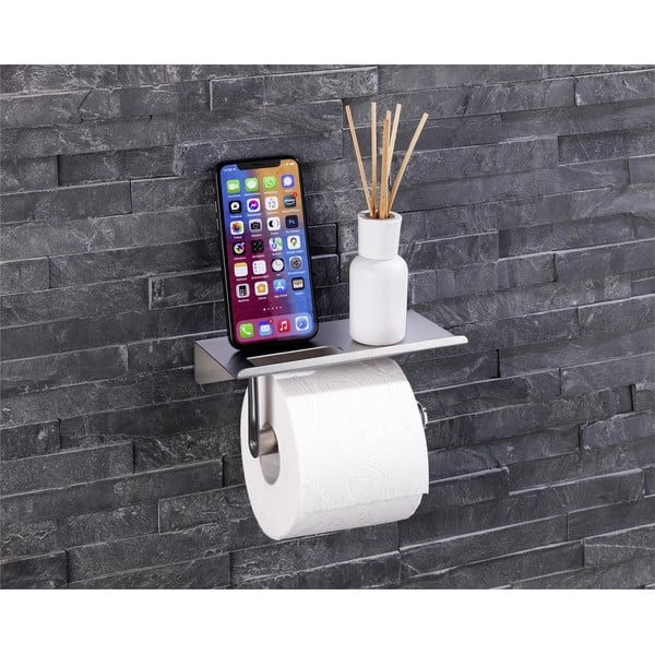 Suport pentru hârtie igienică autoadeziv din oțel inoxidabil - Maximex-image-1