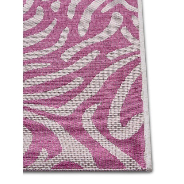 Covor adecvat pentru exterior NORTHRUGS Cebra, 70 x 300 cm, roz - bej-image-2