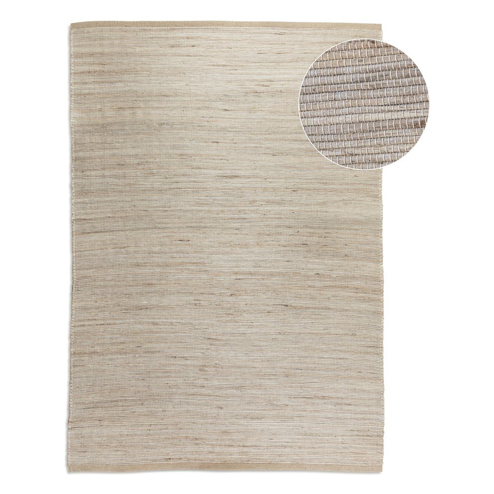 Covor în culoare naturală deschisă reversibil/țesut manual din amestec de iută 80x150 cm Dhaka – Hanse Home