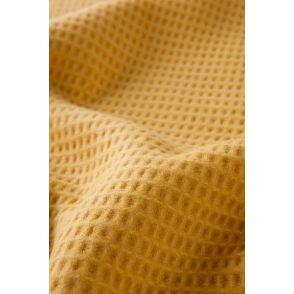 Pled Euromat Waffel Yellow, 140 x 180 cm, galben-image-3