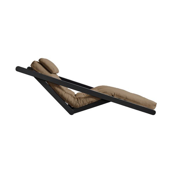 Șezlong variabil cu 2 locuri KARUP Design Figo Black/Mocca-image-3
