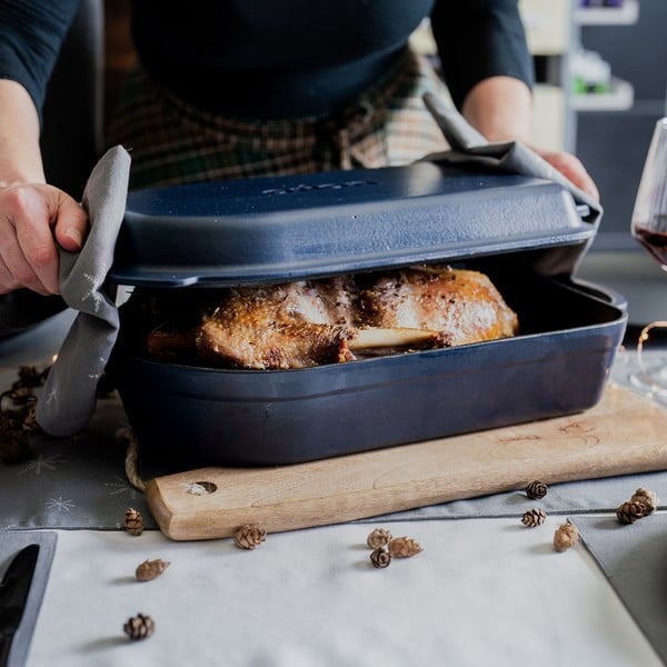 Tavă de copt din fontă 22x42,5 cm LITINA SMALT – Orion-image-1