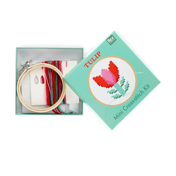 Set creativ Cross-stitch Kit Tulip – Rex London-image-2