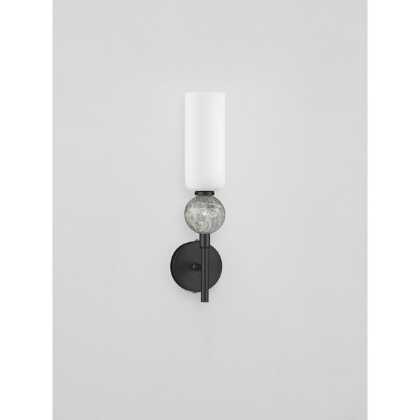 Aplică de perete negru-mat din piatră Filomena – Nova Luce-image-4