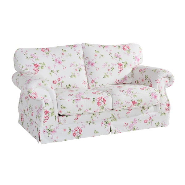 Canapea înflorată, Max Winzer Mina, roz-alb, 173 cm