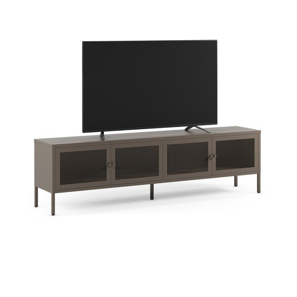 Comodă TV gri din metal 160x50x35 cm Fayna – Marckeric-image-4