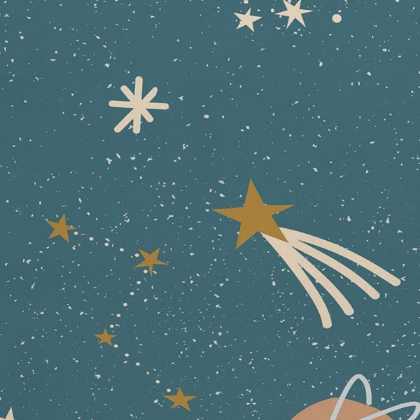 Față de pernă pentru copii 50x75 cm Mini universe – Happy Friday-image-1