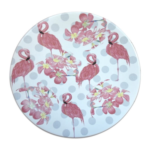 Farfurie din ceramică Flamingos, ⌀ 25 cm
