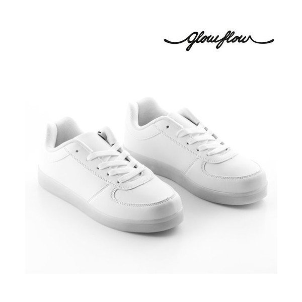 Adidași cu LED InnovaGoods GlowFlow Trainers, mărime 40, alb-image-4