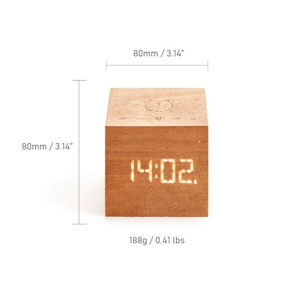Ceas deșteptător digital Cube Plus – Gingko-image-3
