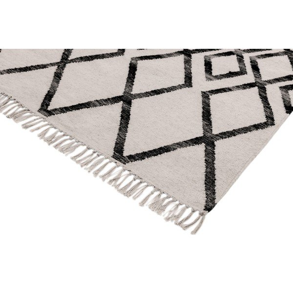 Covor Asiatic Carpets Hackney Diamond, 120 x 170 cm, bej-negru-image-1