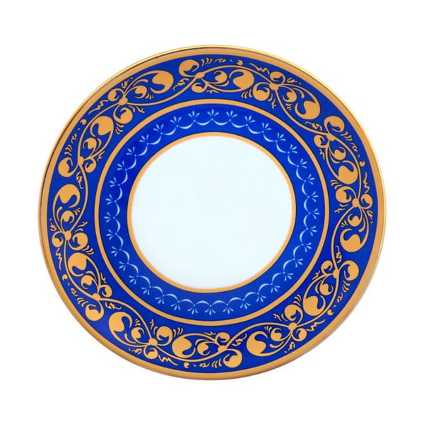 Farfurie din porțelan Vivas Royal, Ø 23 cm, albastru - alb