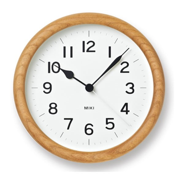 Ceas de perete ți birou cu ramă din lemn Lemnos Clock, ⌀ 14,8 cm