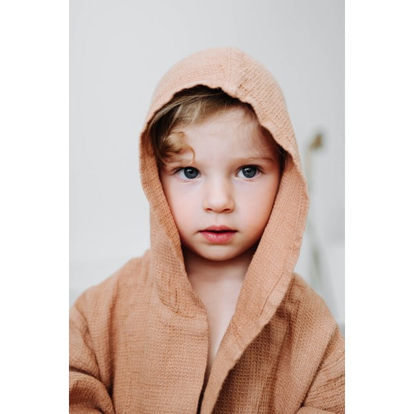 Halat din in pentru copii Linen Tales Nature, măr. 122 - 128, portocaliu-image-3