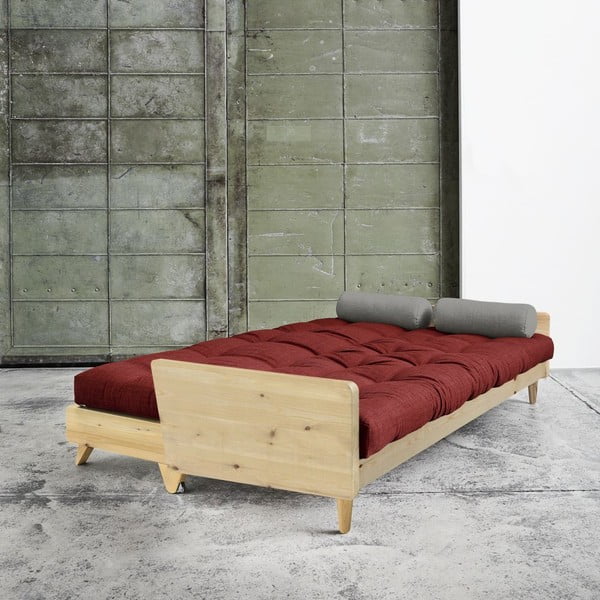 Canapea extensibilă Karup Indie Natural/Passion Red/Granite Grey-image-2