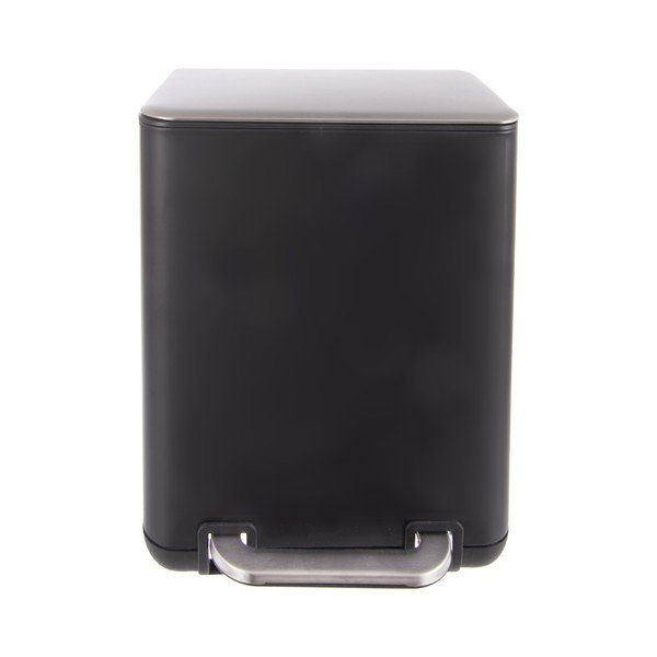 Coș de gunoi negru cu pedală din oțel inoxidabil 20 l Black – Orion-image-3