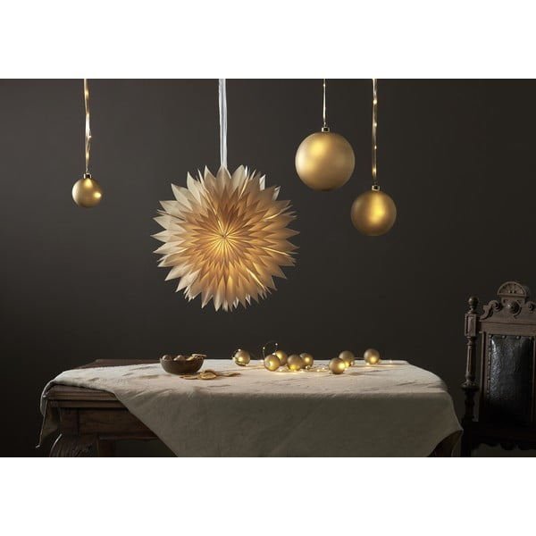 Decorațiune luminoasă aurie ø 6 cm  de  Crăciun Bliss – Star Trading-image-3