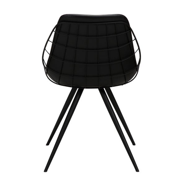 Scaun cu husă din piele artificială DAN-FORM Denmark Sway, negru-image-4