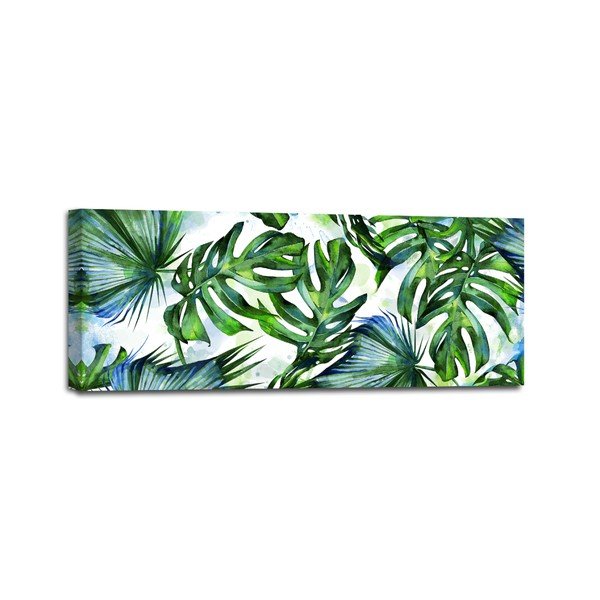 Tablou Styler Canvas Greenery Tropical, 60 x 150 cm-image-1