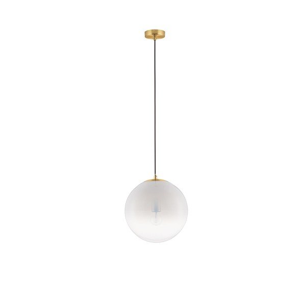 Lustră albă/aurie din sticlă ø 30 cm Vita – Nova Luce