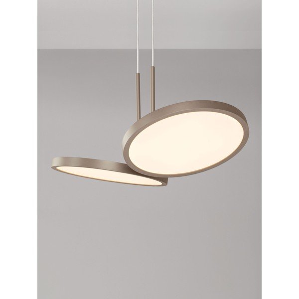 Lustră auriu mat LED cu intensitate reglabilă din aluminiu ø 32,5 cm Vea – Nova Luce-image-3