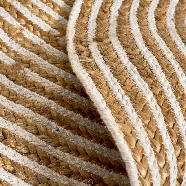 Covor   rotund din iută ø 100 cm Natur – Casa Selección-image-2
