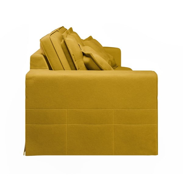 Canapea galbenă 196 cm Nora – Ropez-image-4