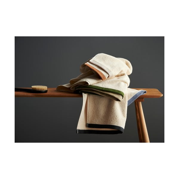 Prosop maro/bej din bumbac 70x140 cm Contrast – Södahl-image-2