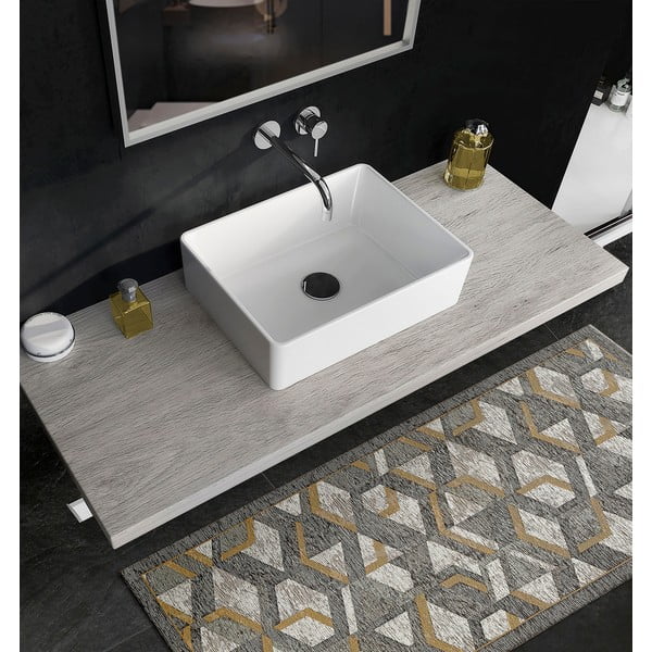 Traversă Floorita Hypnotik, 55 x 190 cm, gri-auriu-image-3