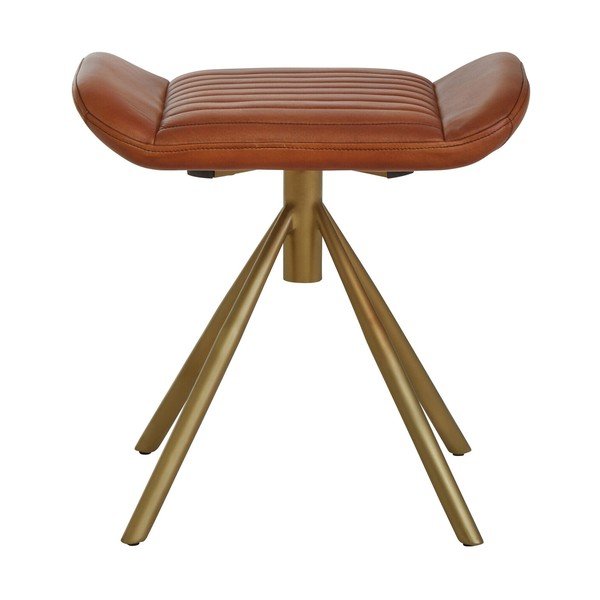 Taburet maro cu tapițerie din piele Buffalo – Premier Housewares-image-2