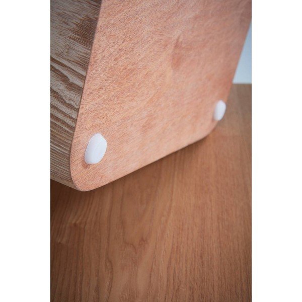 Măsuțe auxiliare 2 buc. cu aspect de lemn de frasin 40x40 cm Cubo – Jotex-image-3