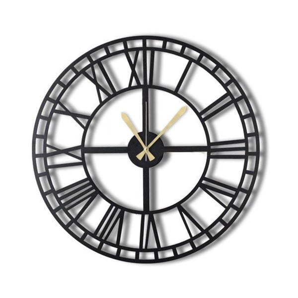 Ceas de perete Greece, ø 50 cm, negru