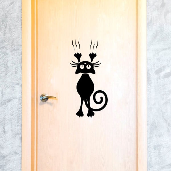 Autocolant Fanastick Cat And The Door