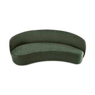 Canapea asimetrică din catifea Mazzini Sofas Debbie, colț stânga, verde