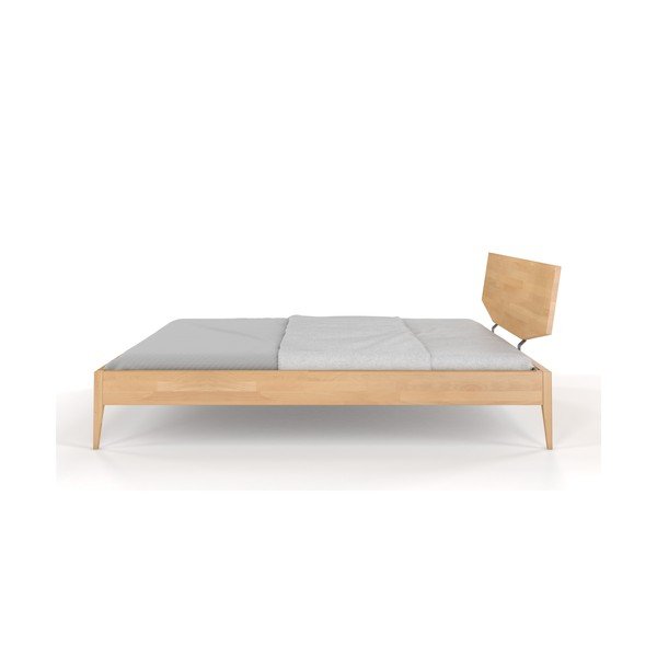 Pat matrimonial în culoare naturală din lemn de fag 140x200 cm Sund – Skandica-image-3