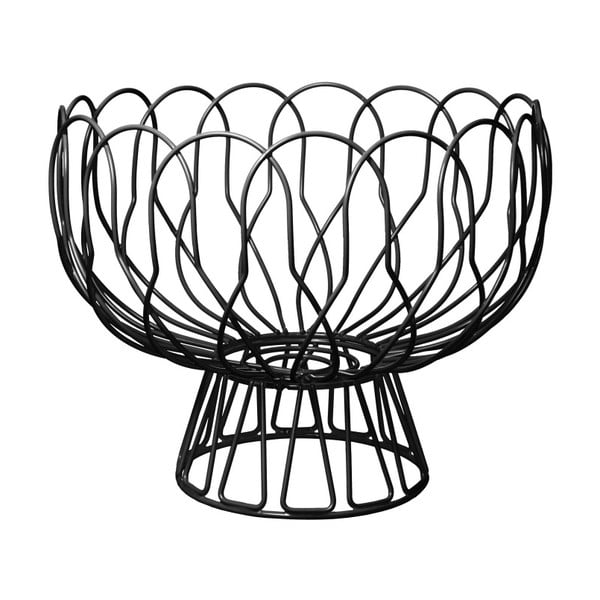 Bol de fructe PT LIVING Wired, negru-image-1