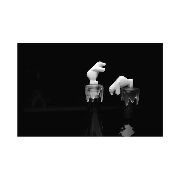 Capac de vin în formă de urs polar Qualy&CO Bottoms Up Bear-image-1