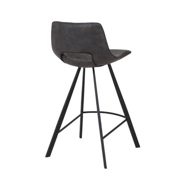 Scaun de bar Canett Coronas, înălțime 87 cm, gri închis-image-1