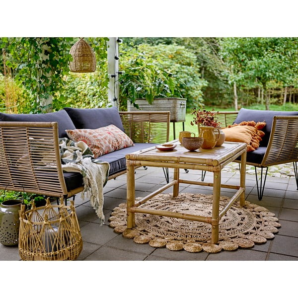 Cană carafă din gresie ceramică Bloomingville Rani, 1,2 l, galben-image-2