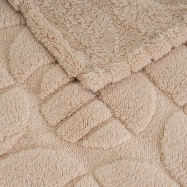 Pătură maro deschis din micropluș-cocolino 130x160 cm Mid Century – Casa Selección-image-1
