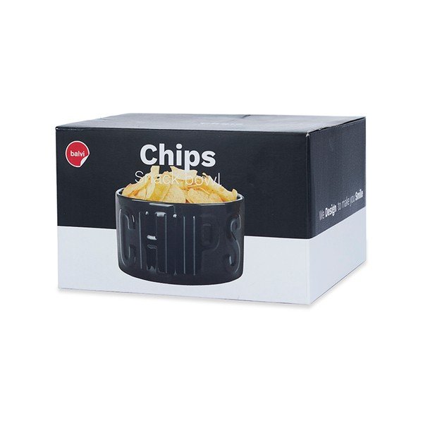 Bol mic negru pentru servire din ceramică 1 l Chips – Balvi-image-4
