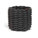 Coș de depozitare din material textil ø 21x17 cm Peach Skin Round S – Bigso