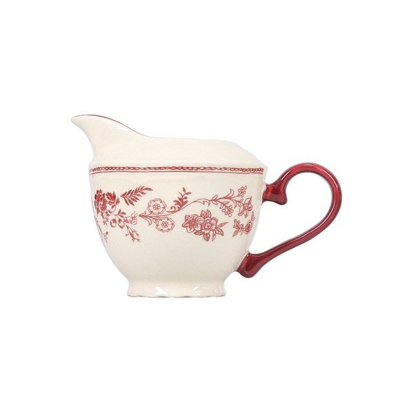 Latieră burgundy/fildeș din porțelan 180 ml Cyril – S|P Collection-image-2